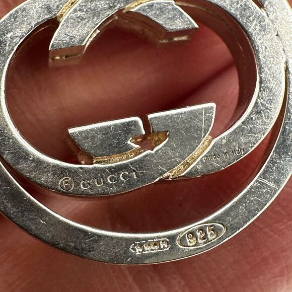 ~20” Authentic Gucci Interlocking necklace in sterling silver! - Picture 7 of 12